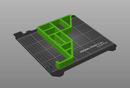 Geometric laptop stand - extended hooks for cooling pad