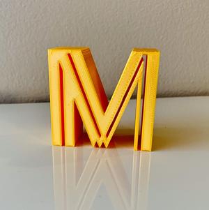 3D Alphabet - Letter M