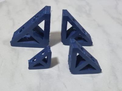 Reinforced strong Corner Brackets Big to Small