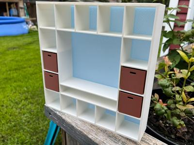 Ikea Kallax 5x5 Scale Model - TV Variant