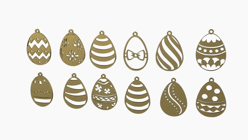 Easter egg earrings / keychain