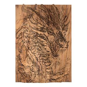 Dragon low poly home decor wall art