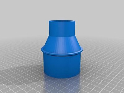 2.5 Inch Shop Vac to Ridgid Miter Saw Dust Adapter