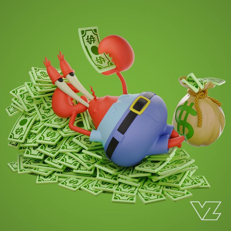 Mr. Krabs Pile Of Money- SpongeBob SquarePants