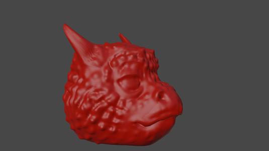 Chibi - Cute Dragon head