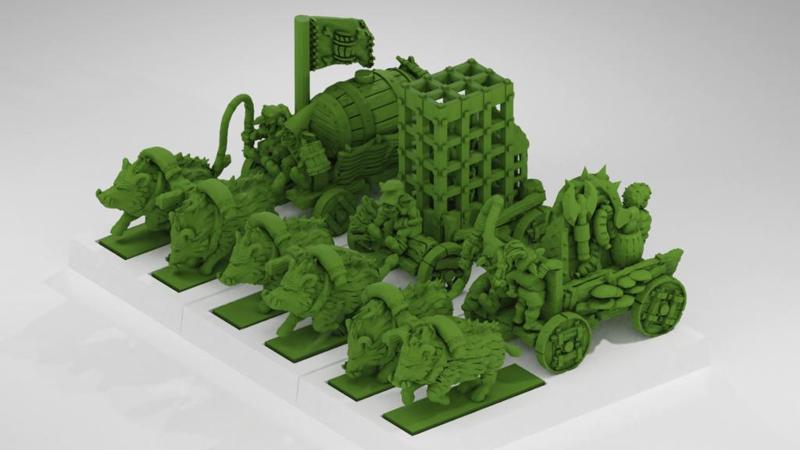 Warmaster Goblin Wagon Train