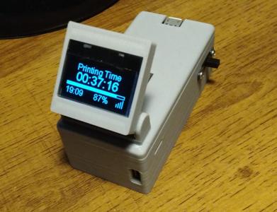 3D Printer Monitor for OctoPrint node MCU 8266 18650