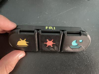 3 Drawer Pill Container