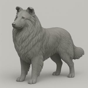 Collie DOG STL FILE FOR PRINTER 3D