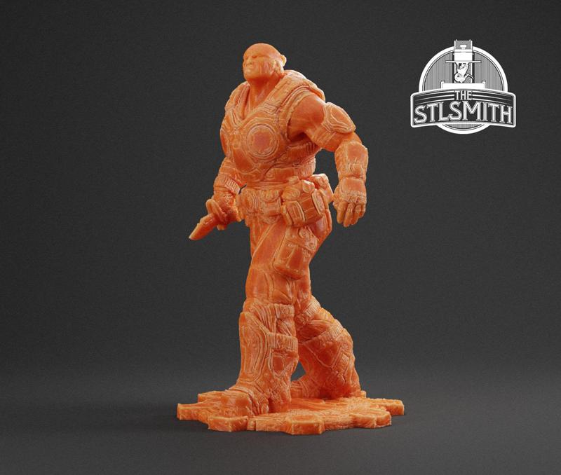 Marcus Fenix Summer Gears of War OT Miniature STL