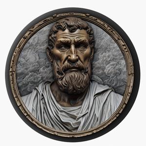 Epicurus medallion pendant