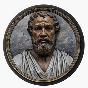 Socrates medallion pendant