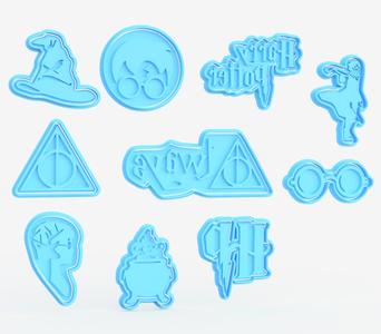 Harry Potter cookie cutter set of 10
