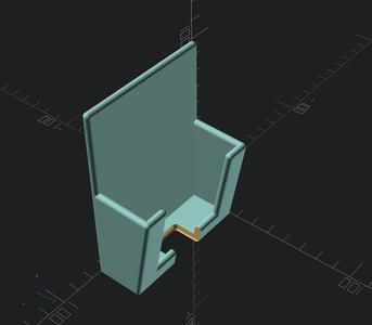 Support for the smartphone to a wall -Customizable-