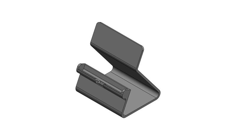 Simple mobile phone stand - raised 25 deg