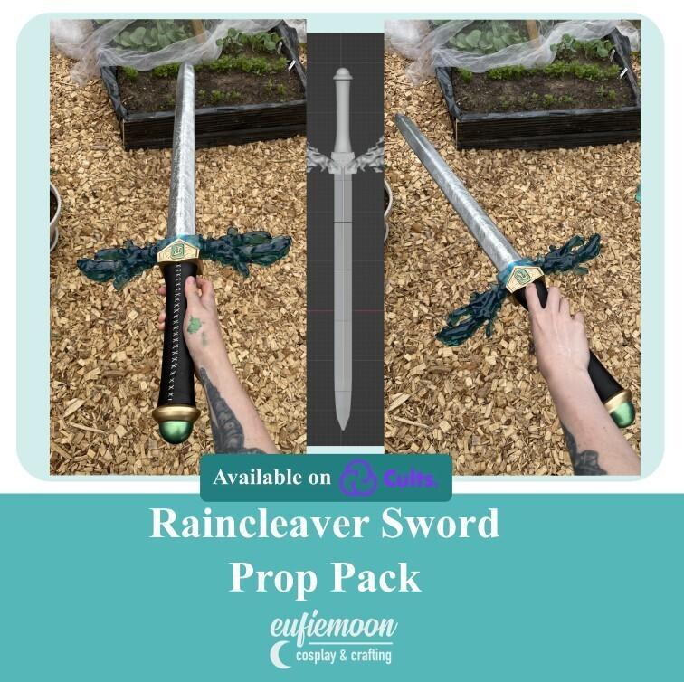 Qifrey Witch Hat Atelier Cosplay Raincleaver Sword Pack