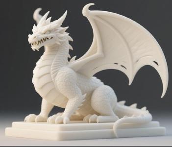 073 Menacing Fairytale Dragon in Ivory, magic, dragon, serpent, mask, gnome, gorgon, venetian carnival, wild, fox, monster, cat, fair, witch, werewolf, horror, beast, snake, troll, skeleton dance