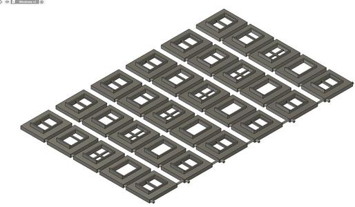 Z Scale Windows to fit 6.5 tall x 4.5mm wide hole