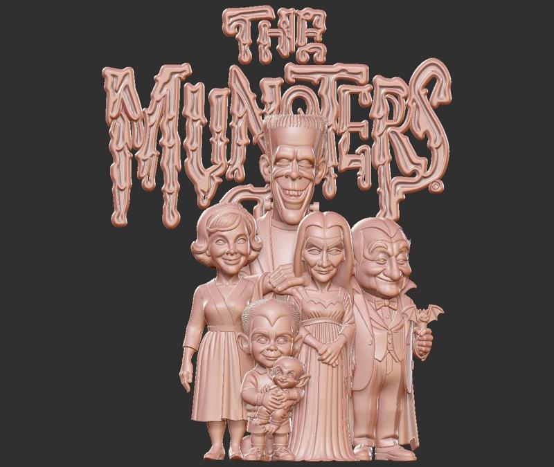The Munsters  Cast Action Figures