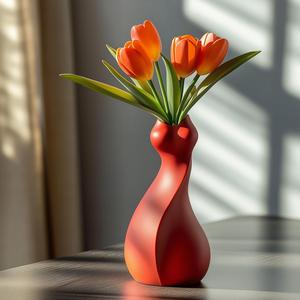 Scarlet Vase for Original Home Decor