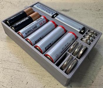 Gridfinity 2x3 Battery Caddy   