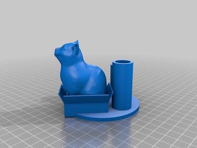 Pen holder Cat in box