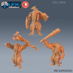 Forest Ogre Set / Evil Troll / Male Woodland Beast / Classic Cave Creature