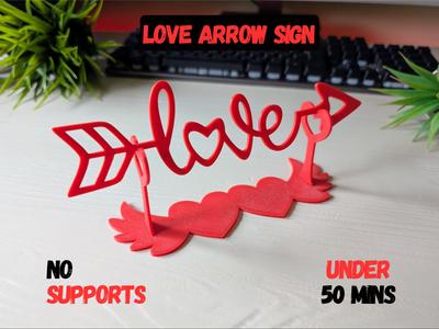 Love Arrow Sign