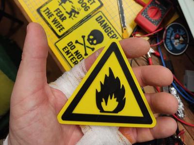 Warning fire