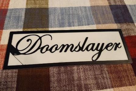 doomslayer nameplate