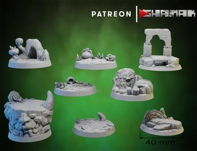 Ogre 2 persian bases 40 mm support ready