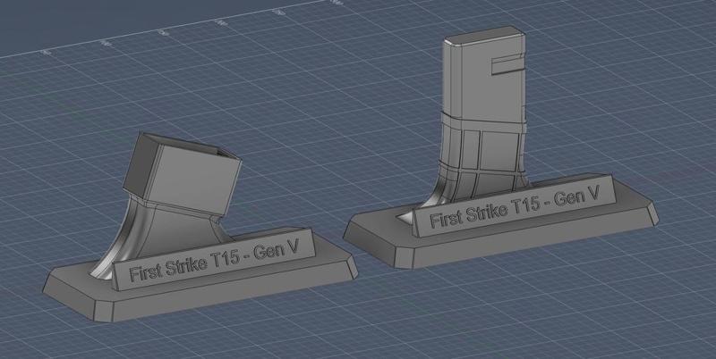 First Strike T15 Waffenhalter Set – freistehende Präsentationsständer für Magazin & Magazinschacht (Display Stand / Dummy Mag Holder)