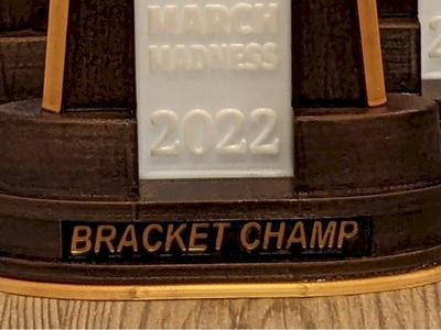NCAA Championship Trophy Customizable Plaque