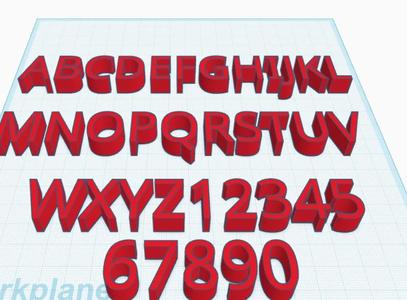 Number Letter Magnets   