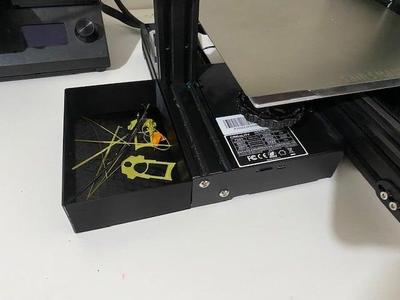 Trash tray E3 side mount