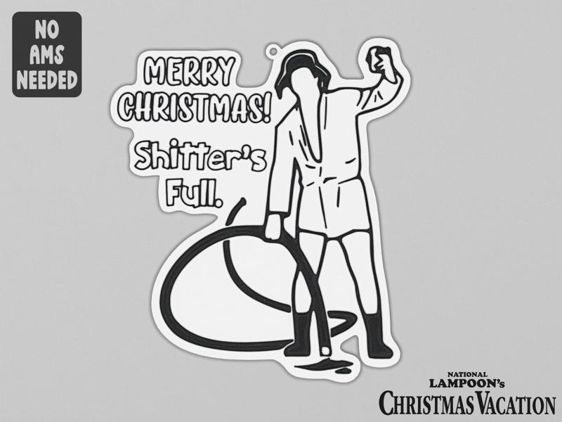 Cousin Eddie Shitter's Full Ornament No AMS