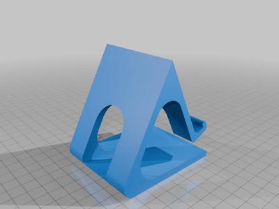 A phone stand with cable organizer
