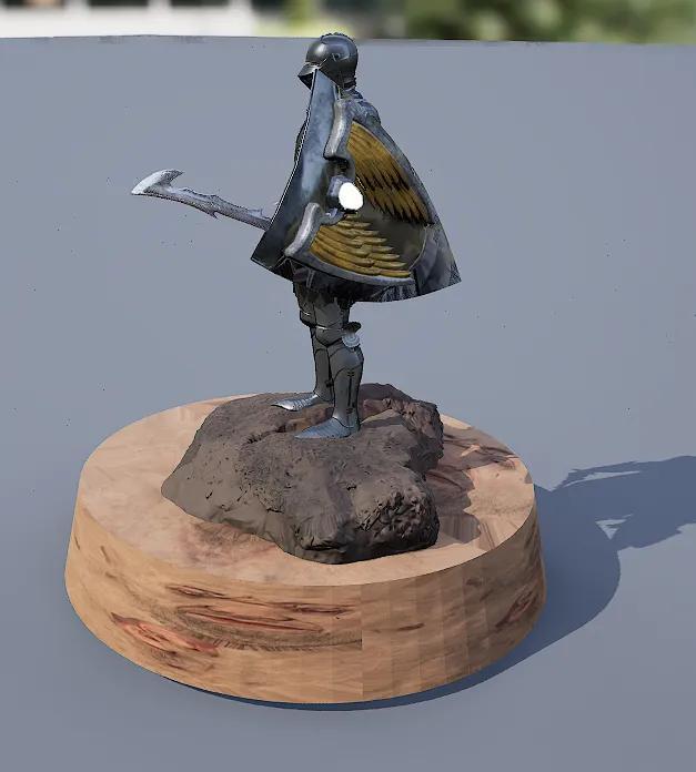 Knight Statue - 3D Printable Model   