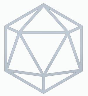 Flat D20 Art