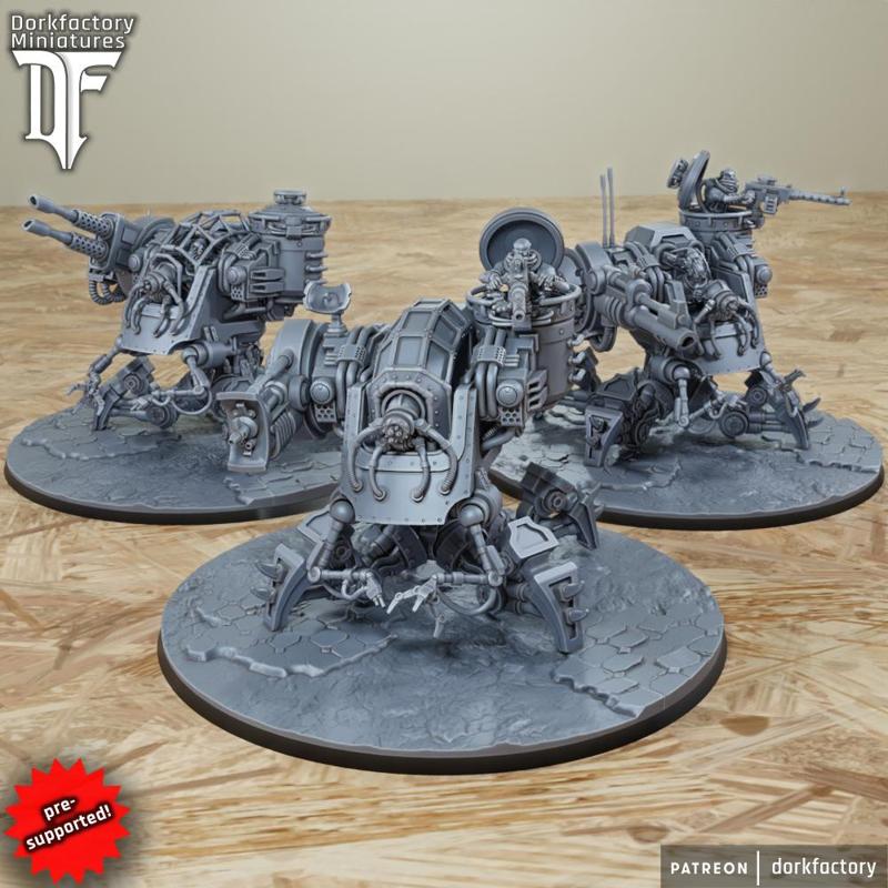 Stalker Tanks |  dune is a crawler worm's favorite dark martian mech movie 