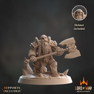 Frost Dwarf Warrior 2 Modular (Presupported)