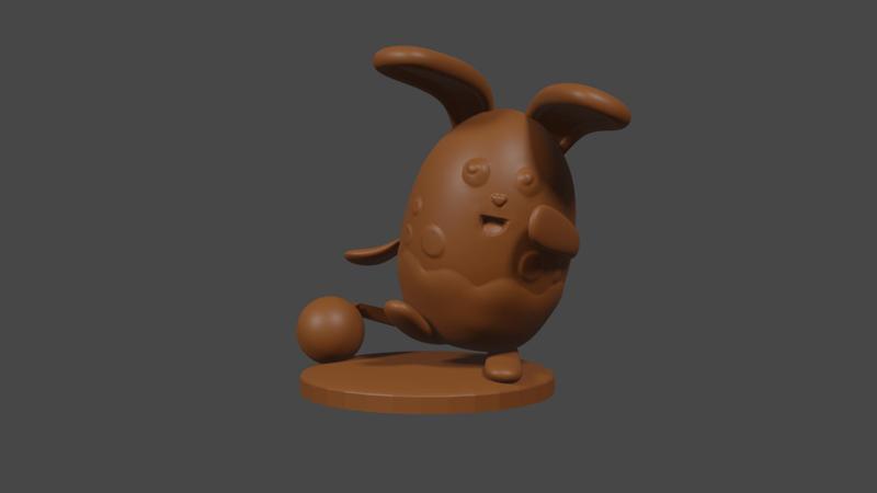 Pokemon inspired, Azumarill Tabletop DnD miniature
