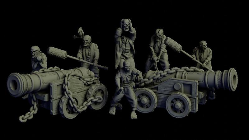 Zombie Pirate Cannons - The Blighted Privateers