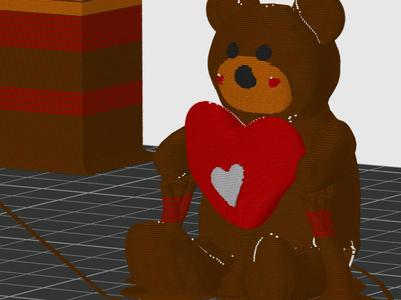 San Valentine´s Bear with HEART