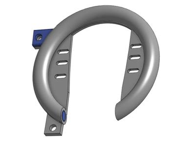 Ring-Lock, frame lock, bicycle wheel lock - print in place   