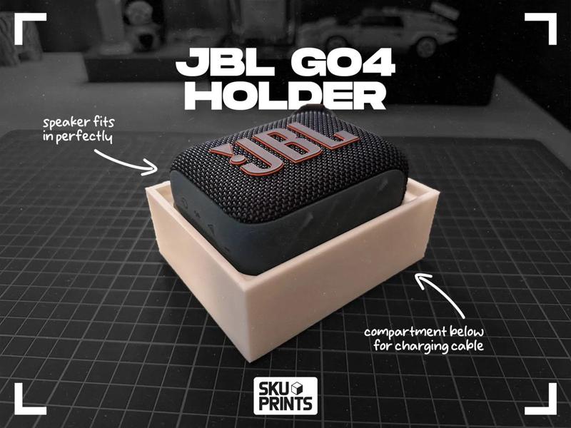 JBL GO4 Speaker Holder (w/ charging cable compartment)   
