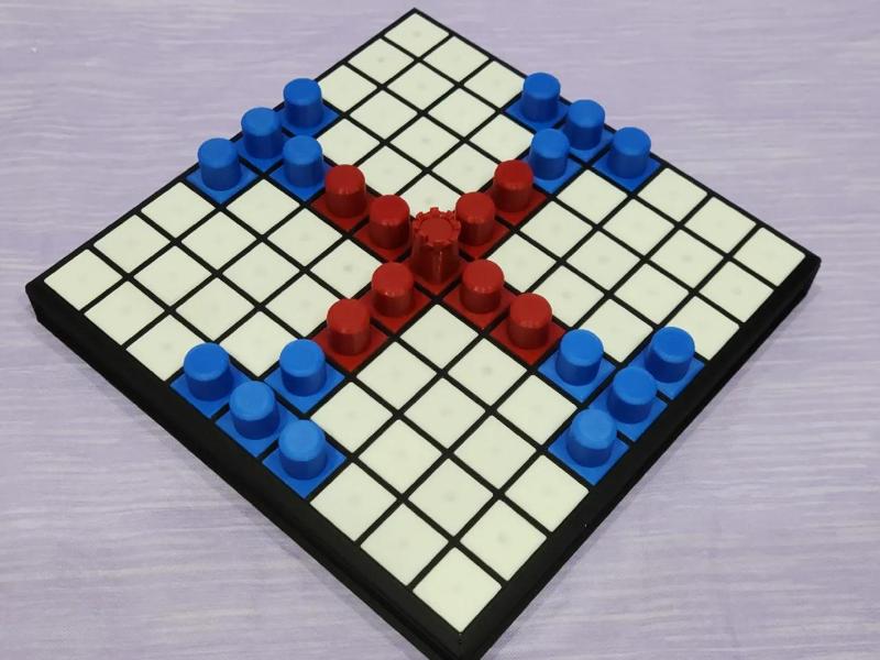 Tablut - Hnefatafl 9x9 Board W/ Rules (Magnetic Tiles & Pawns / Swappable Tiles)   