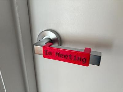 In Meeting Door Sign