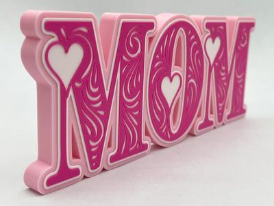 Standing "MOM" Mother's Day Decoration 