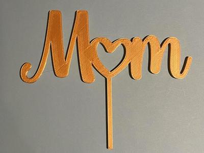 Mom cake topper